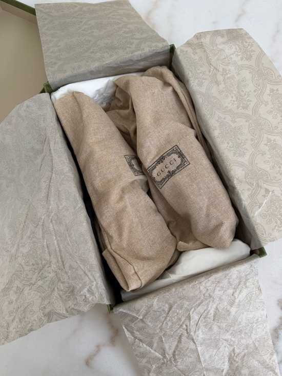 Gucci Jordaan Horsebit Loafers Black Leather Size 7.5 NEW - Picture 4 of 5